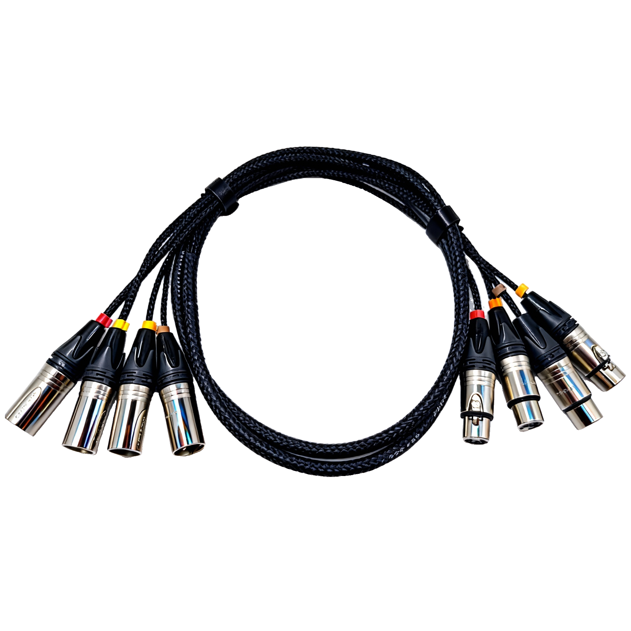 4-Channel XLR Male-to-Female Signal Cable